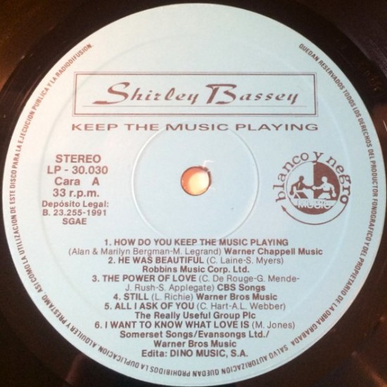 Shirley Bassey - Keep The Music Playing