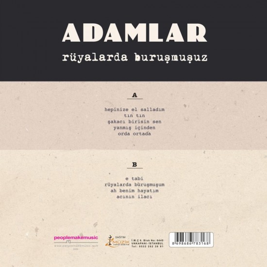 Adamlar - Rüyalarda Buruşmuşuz