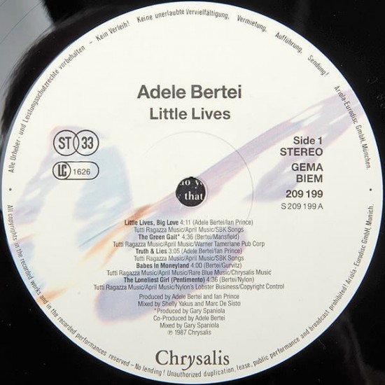 Adele Bertei - Little Lives