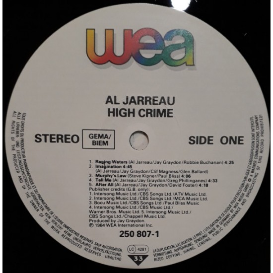 Al Jarreau - High Crime
