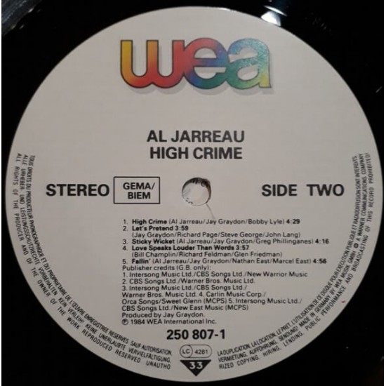 Al Jarreau - High Crime