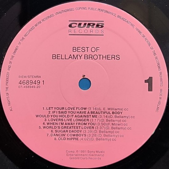 Bellamy Brothers - The Very Best Of Bellamy Brothers