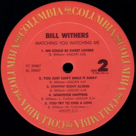 Bill Withers - Watching You Watching Me