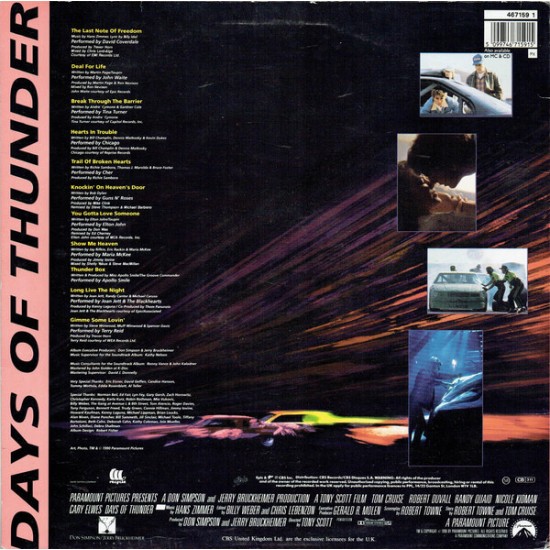 Days Of Thunder - Soundtrack - Various Artist