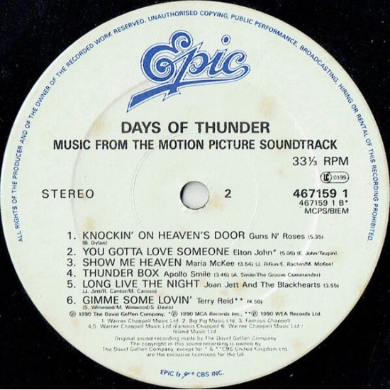 Days Of Thunder - Soundtrack - Various Artist