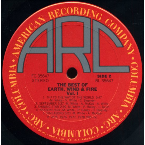 Earth Wind Fire - The Best Of Vol.1