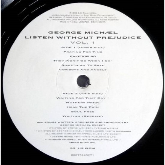 George Michael - Listen Without Prejudice Vol. 1