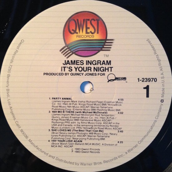 James Ingram - Its Your Night