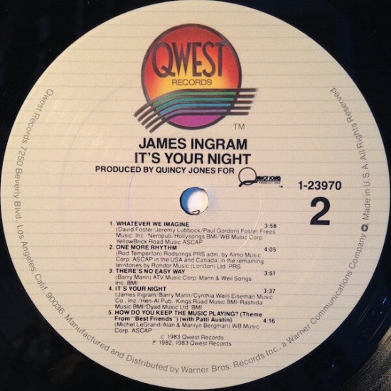 James Ingram - Its Your Night