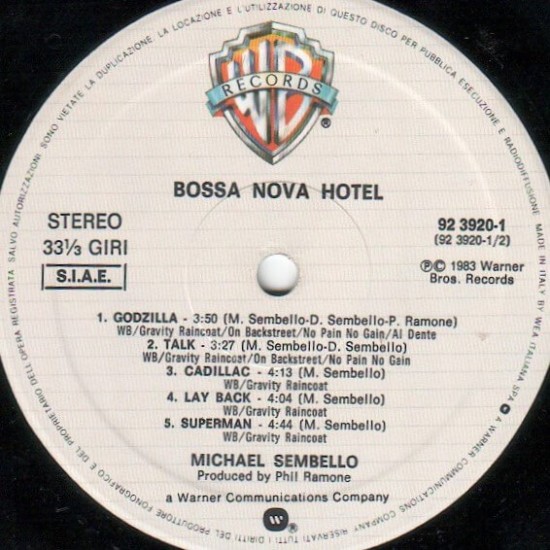 Michael Sembello - Bossa Nova Hotel