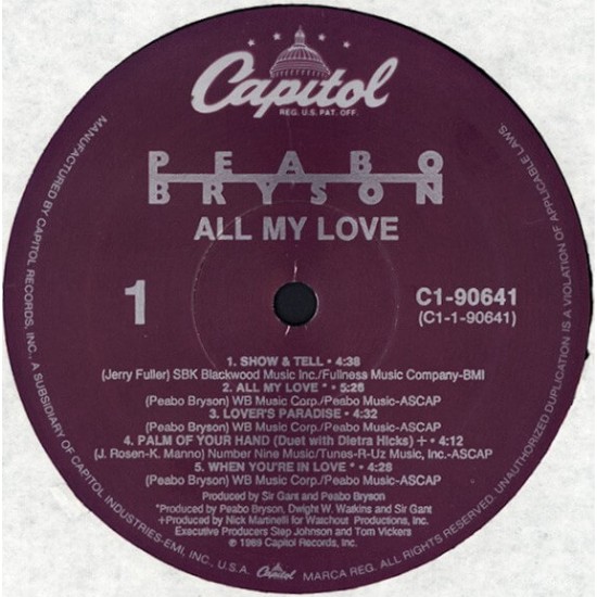 Peabo Bryson - All My Love