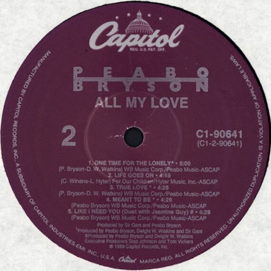 Peabo Bryson - All My Love