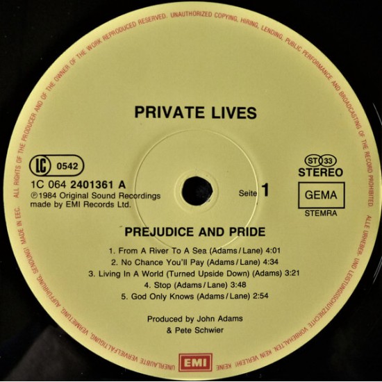 Private Lives - Prejudice and Pride