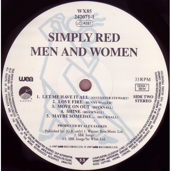 Simply Red - Men And Women