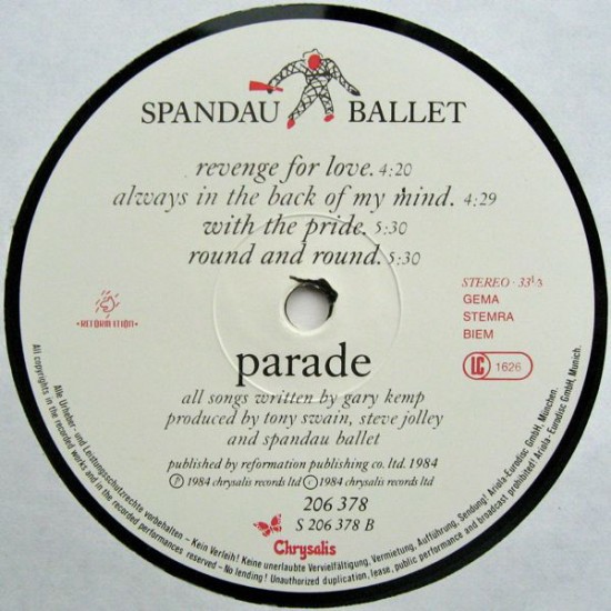 Spandau Ballet - Parade