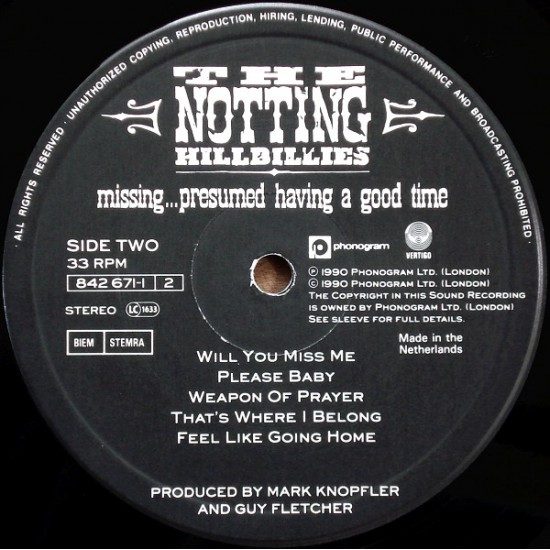 The Notting Hillbillies - Missing