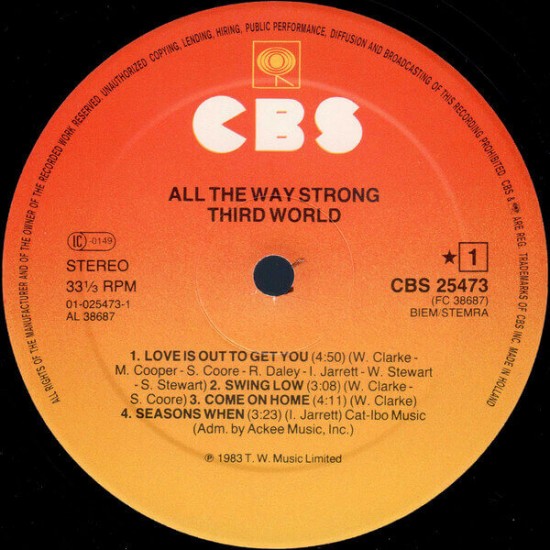 Third World - All The Way Strong