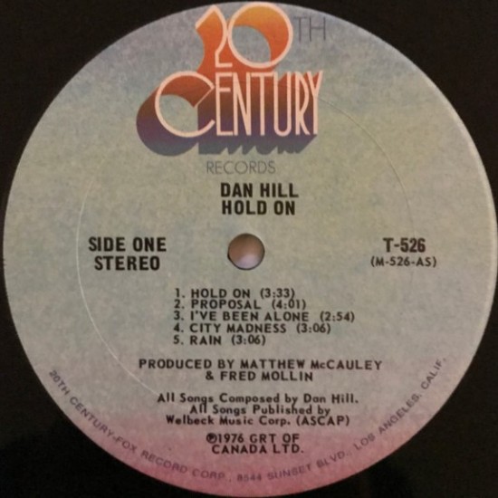 Dan Hill - Hold On