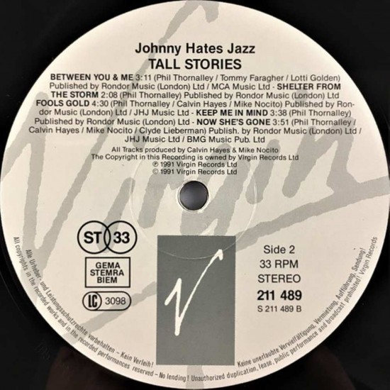 Johnny Hates Jazz - Tall Stories