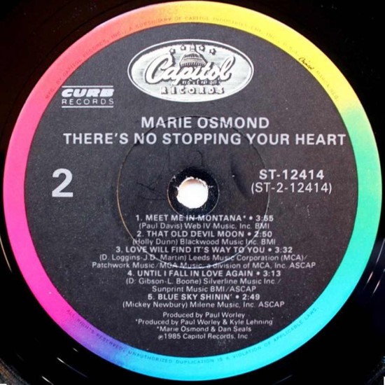 Marie Osmond - There's No Stopping Your Heart