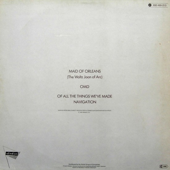 Omd - Maid Of Orleans - Maxi Single