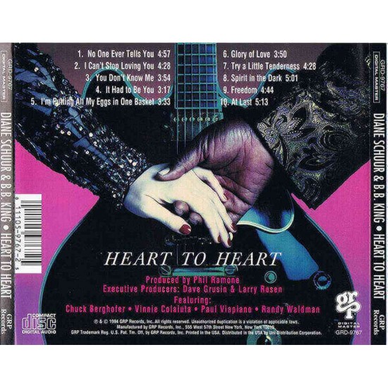 Diane Schuur / B.B. King : Heart To Heart - CD