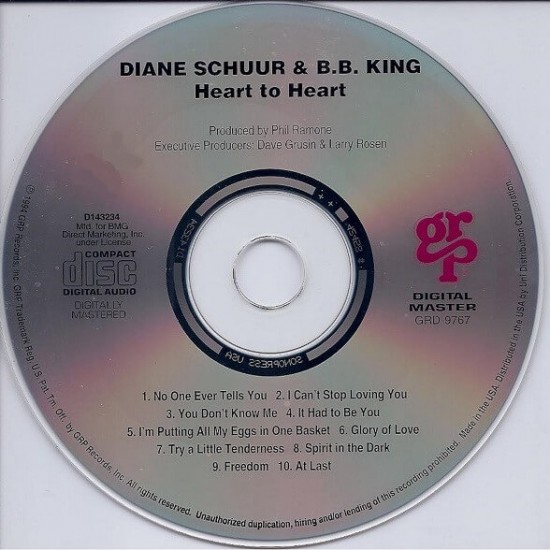 Diane Schuur / B.B. King : Heart To Heart - CD