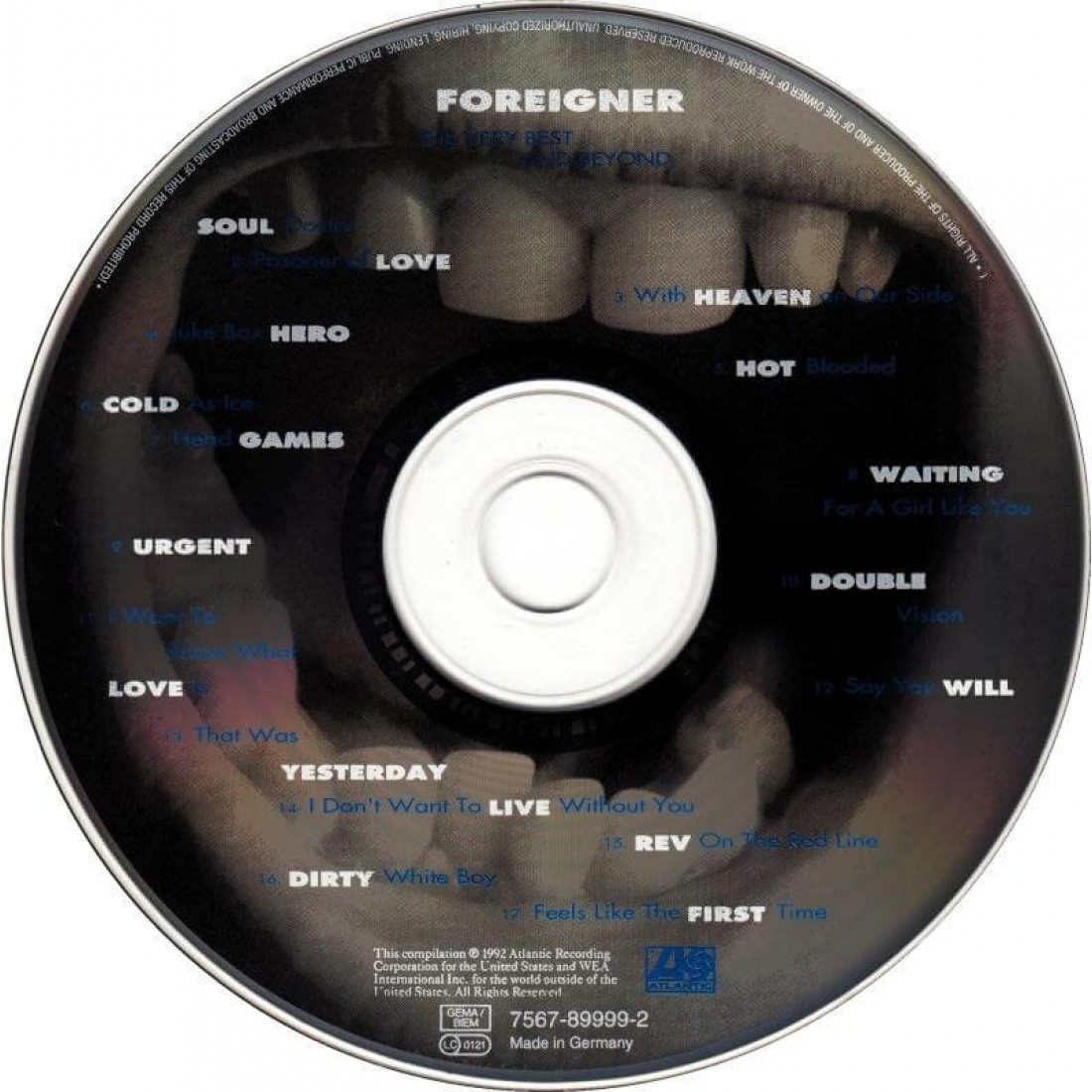 Foreigner : The Very Best Of And Beyond - CD - 1992 I Plak Sesi