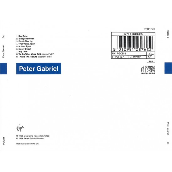 Peter Gabriel : So - CD