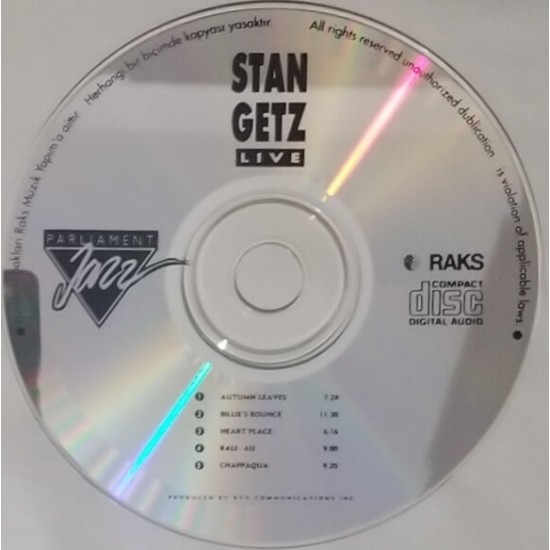 Stan Getz : Live - CD