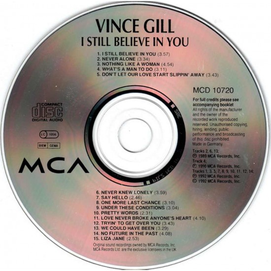 Vince Gill - I Still Believe In You > CD